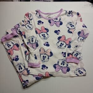 Disney Minnie Mouse Girls Pajama Set Size 8